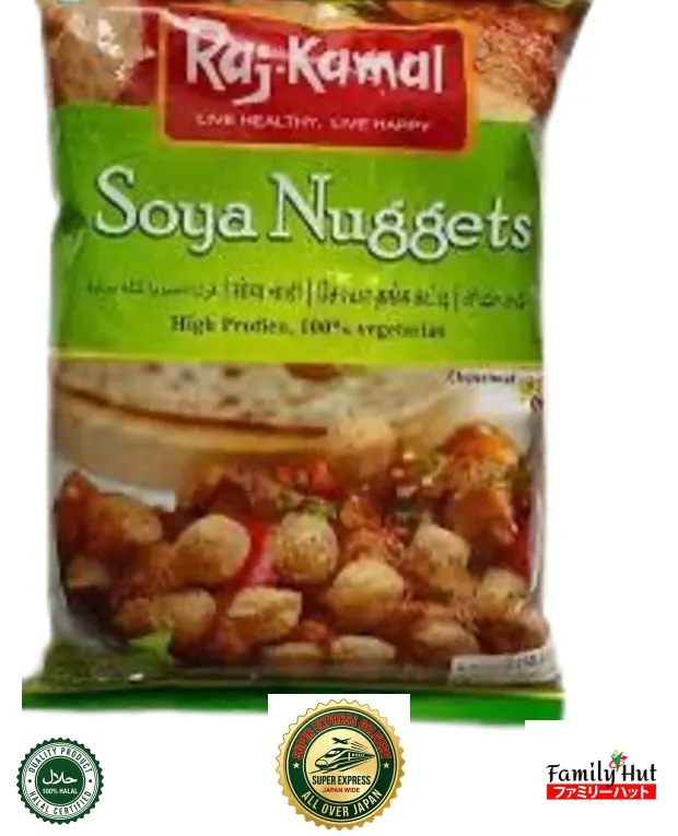 Raj Kamal Soya Nuggets - High Protein Vegetarian Snac Raj Kamal Soya Nuggets - High Protein Vegetarian Snac