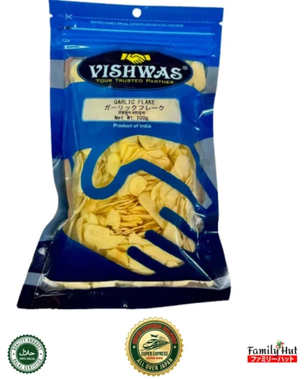 Vishwas Garlic Flake 100g - Dehydrated Garlic Spice India