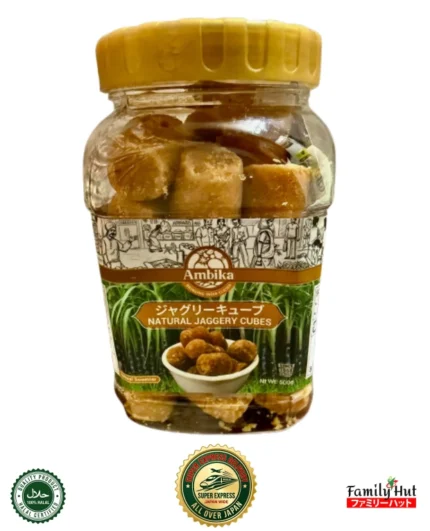 Ambika Natural Jaggery Cubes 500g - Halal Certified Gur