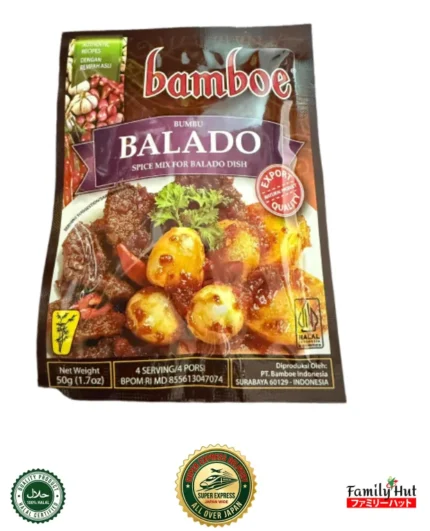 Bamboe Balado Spice Mix - Halal Indonesian Seasoning 50g